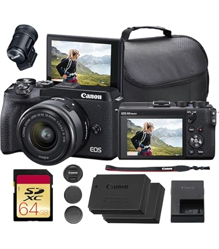 Amazon.com : Canon EOS M6 Mirrorless Digital Camera with 15-45mm
